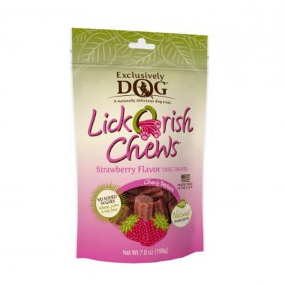 Exclusively Pet 48200 Lick O Rish Chews - Strawberry Flavor