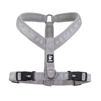 Hurtta HU932827 Casual Padded Y-Harness, Ash, 24-28 in